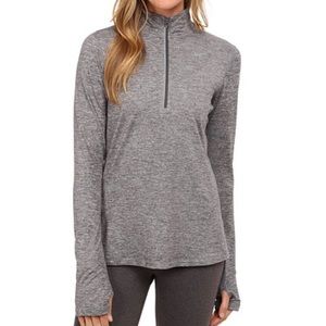 Grey Nike Running Dri-FIT Half Zip